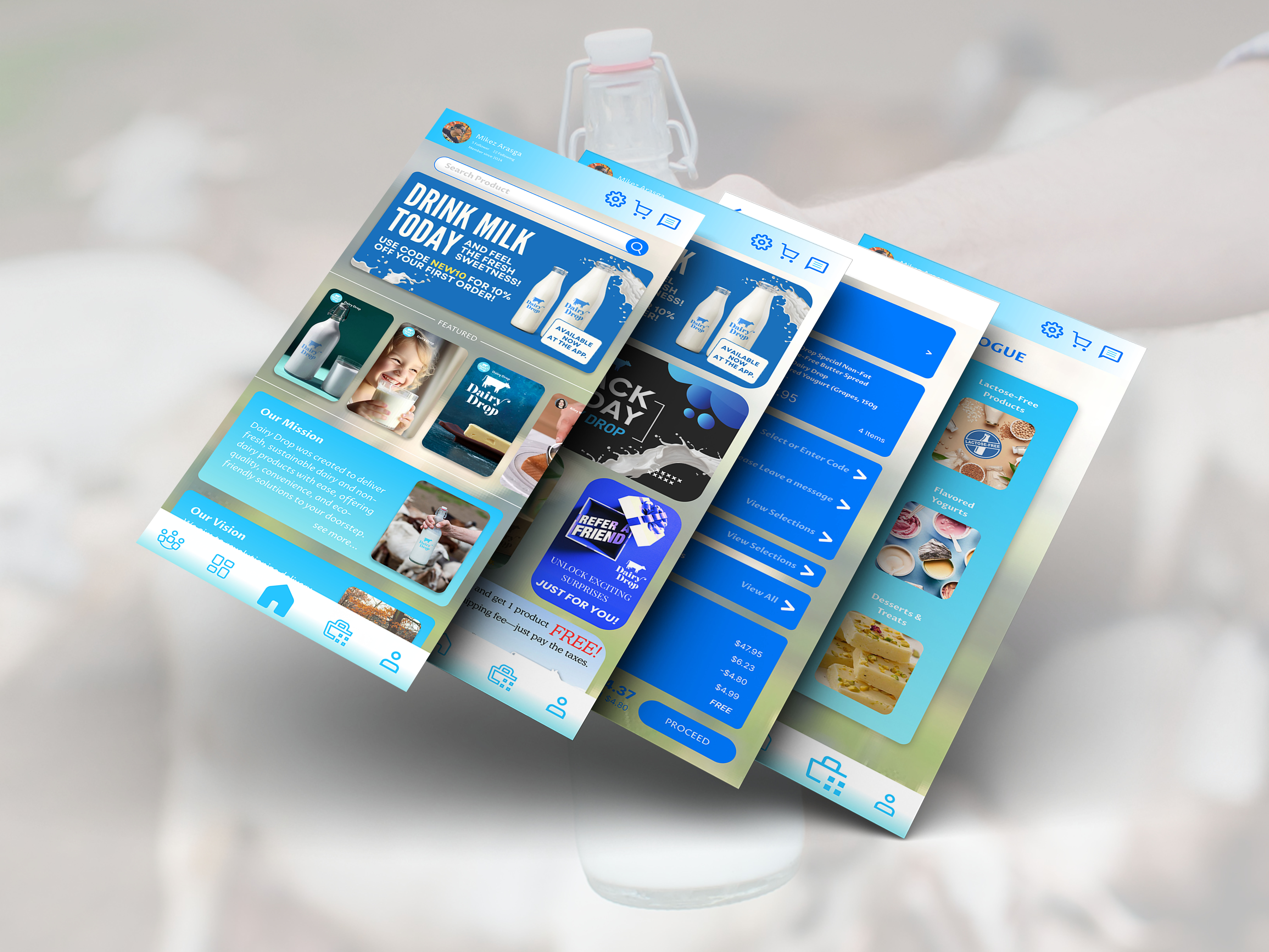 Dairy Drop Mockup 1