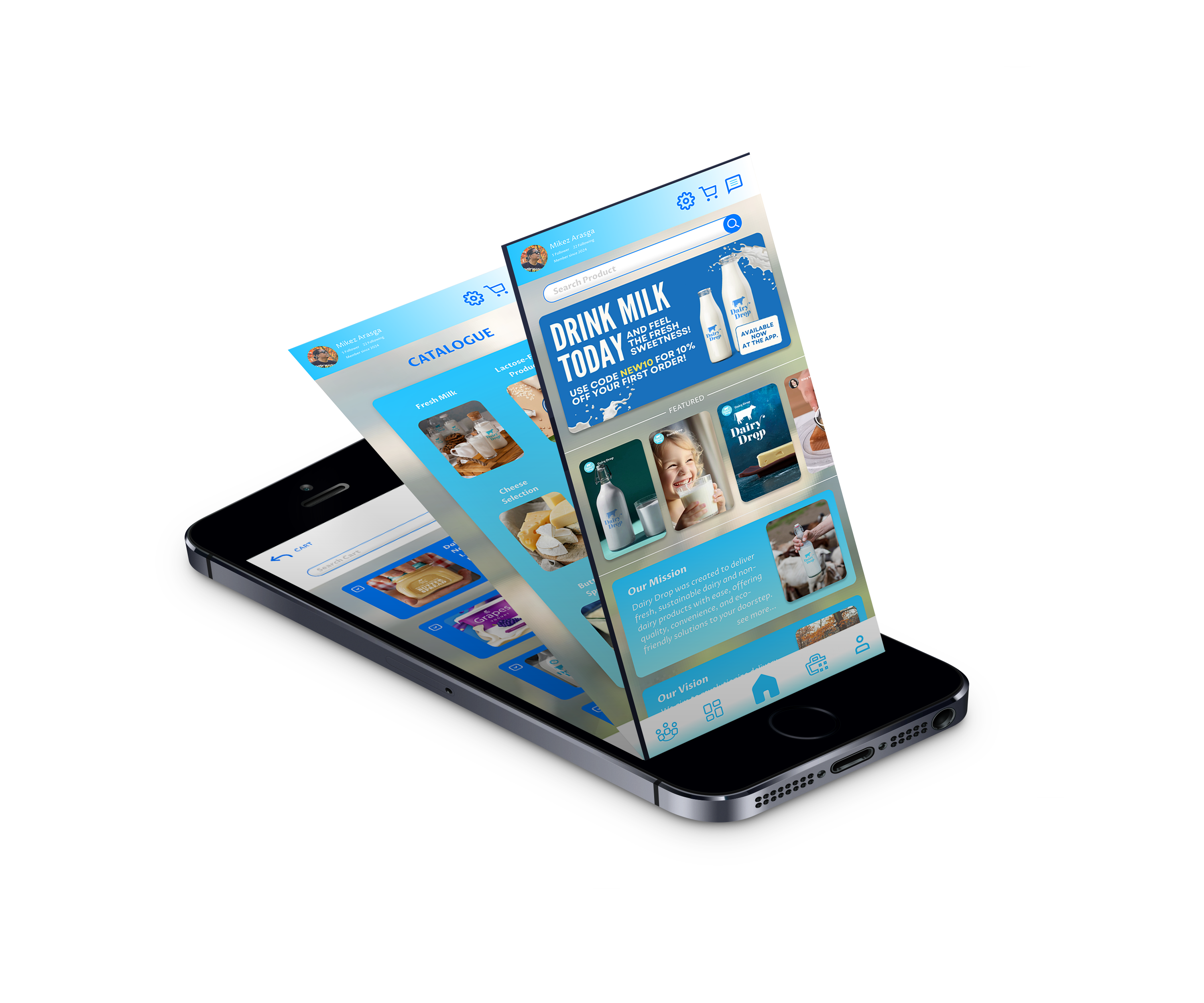 Dairy Drop Mockup 4